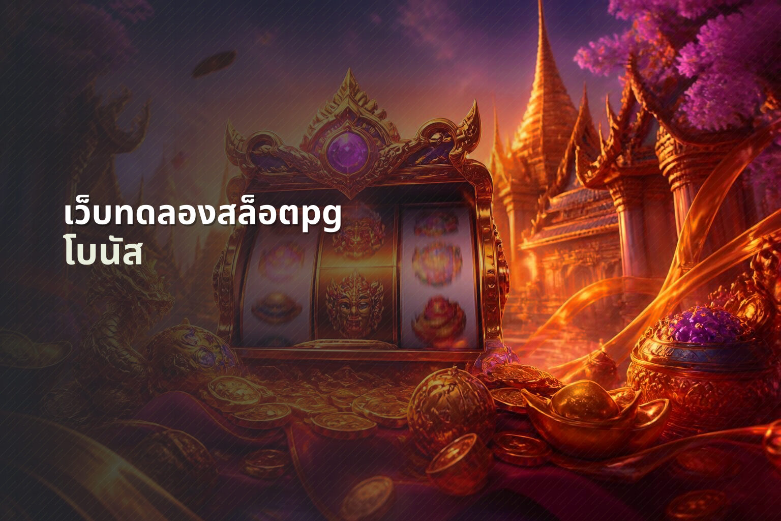 เว็บทดลองสล็อตpg โบนัส