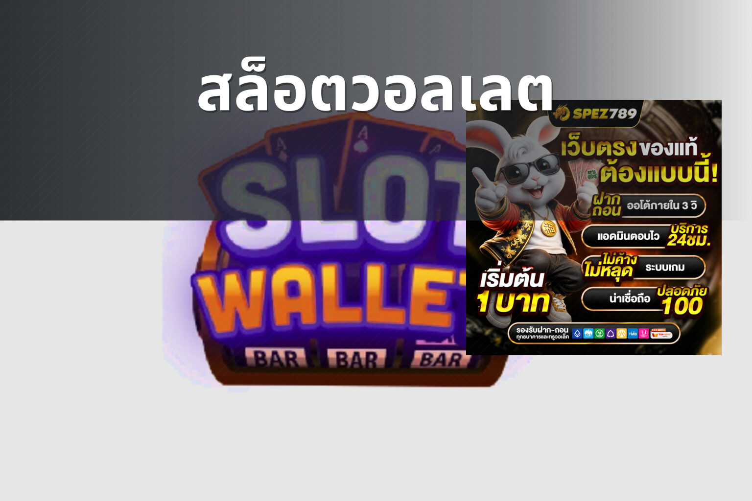 สล็อตวอลเลต - wallet slots