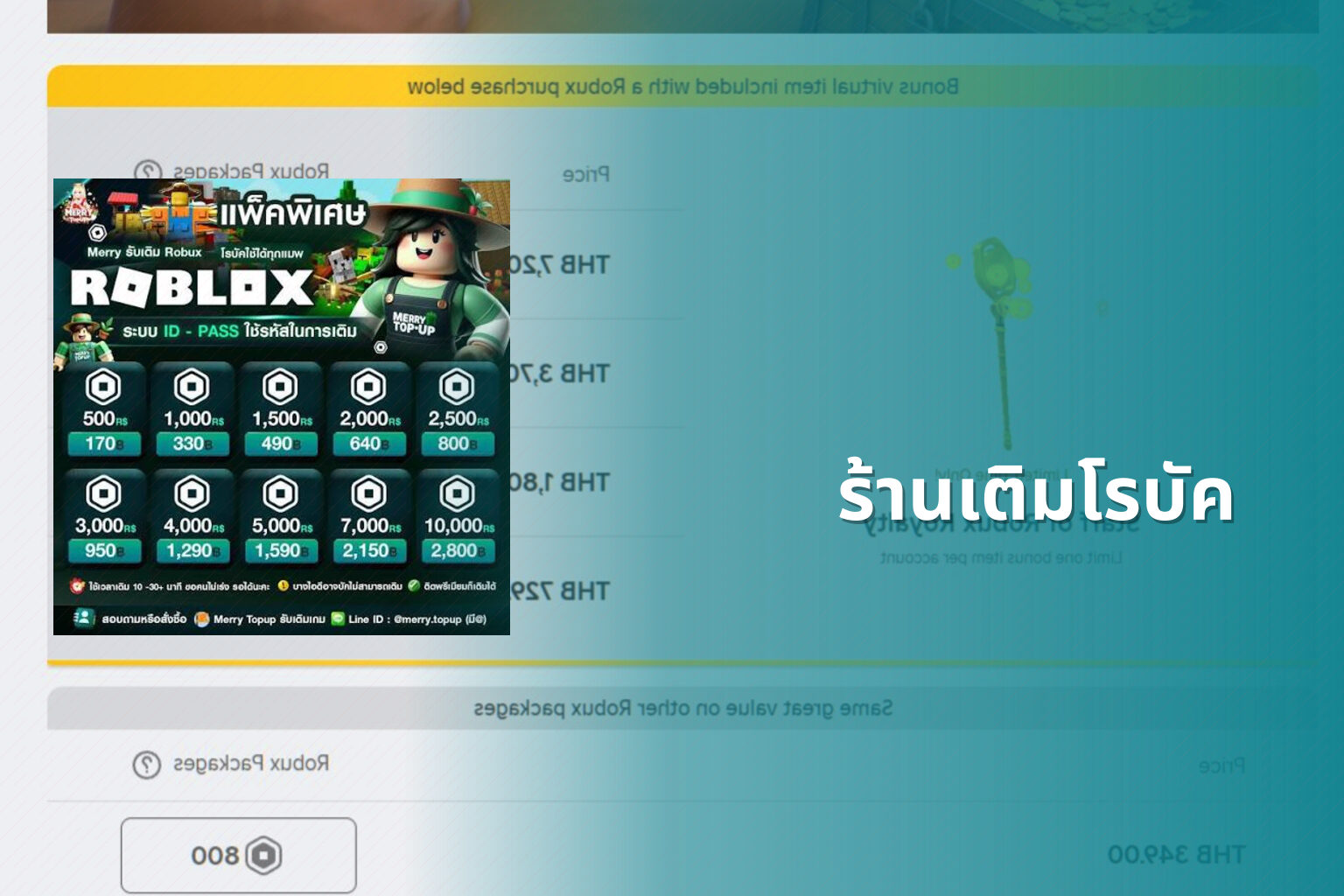 ร้านเติมโรบัค - in-game purchases