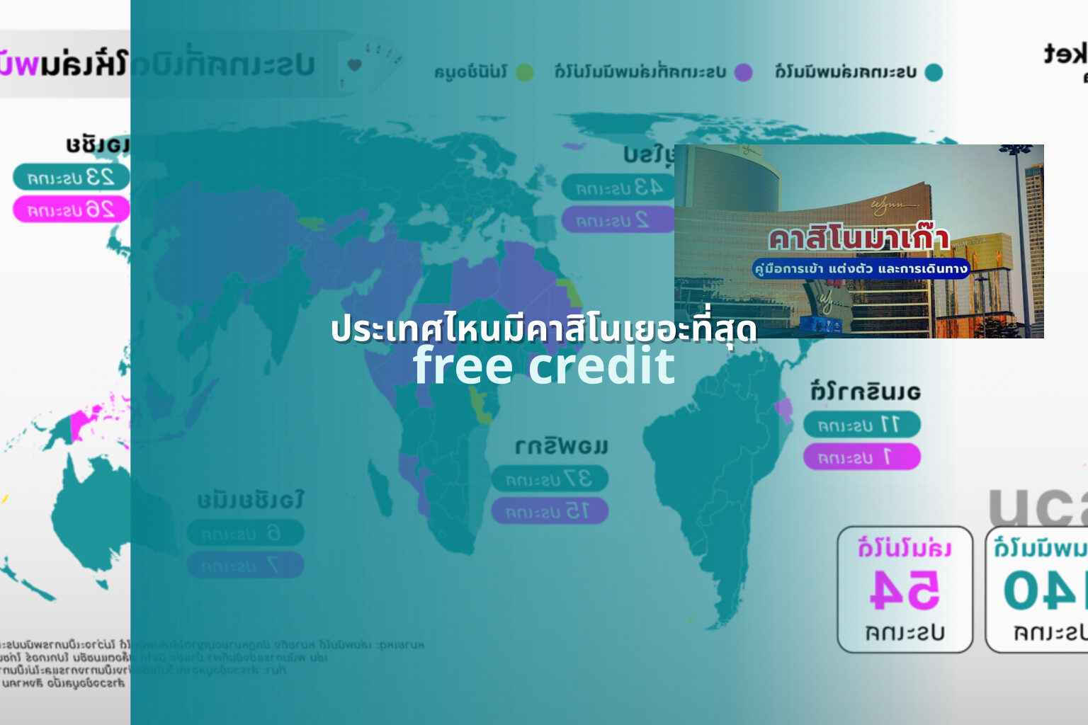 ประเทศไหนมีคาสิโนเยอะที่สุด free credit