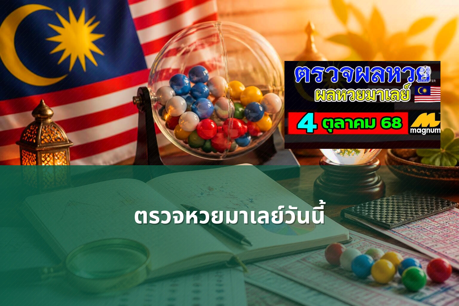 ตรวจหวยมาเลย์วันนี้ - lottery results