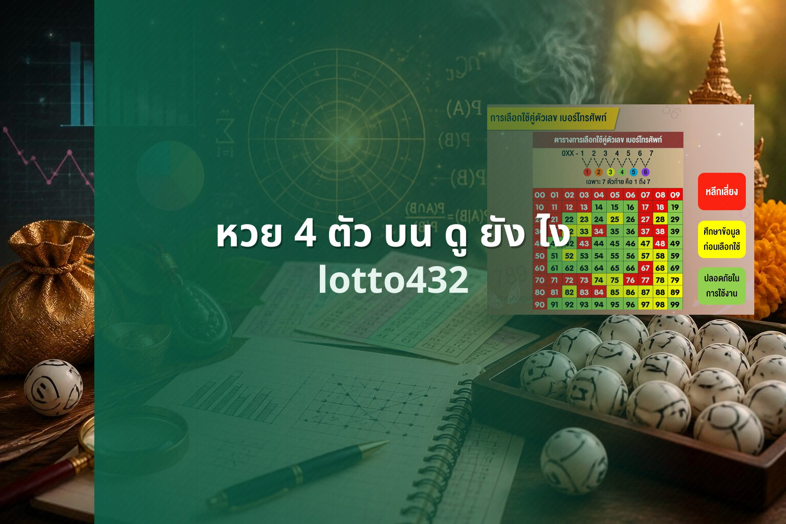 หวย 4 ตัว บน ดู ยัง ไง - how to check 4-digit lottery