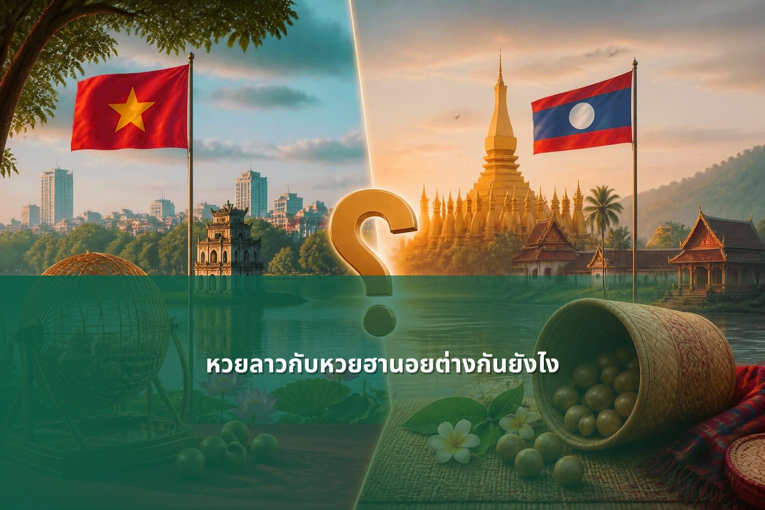 หวยลาวกับหวยฮานอยต่างกันยังไง - หวยลาว