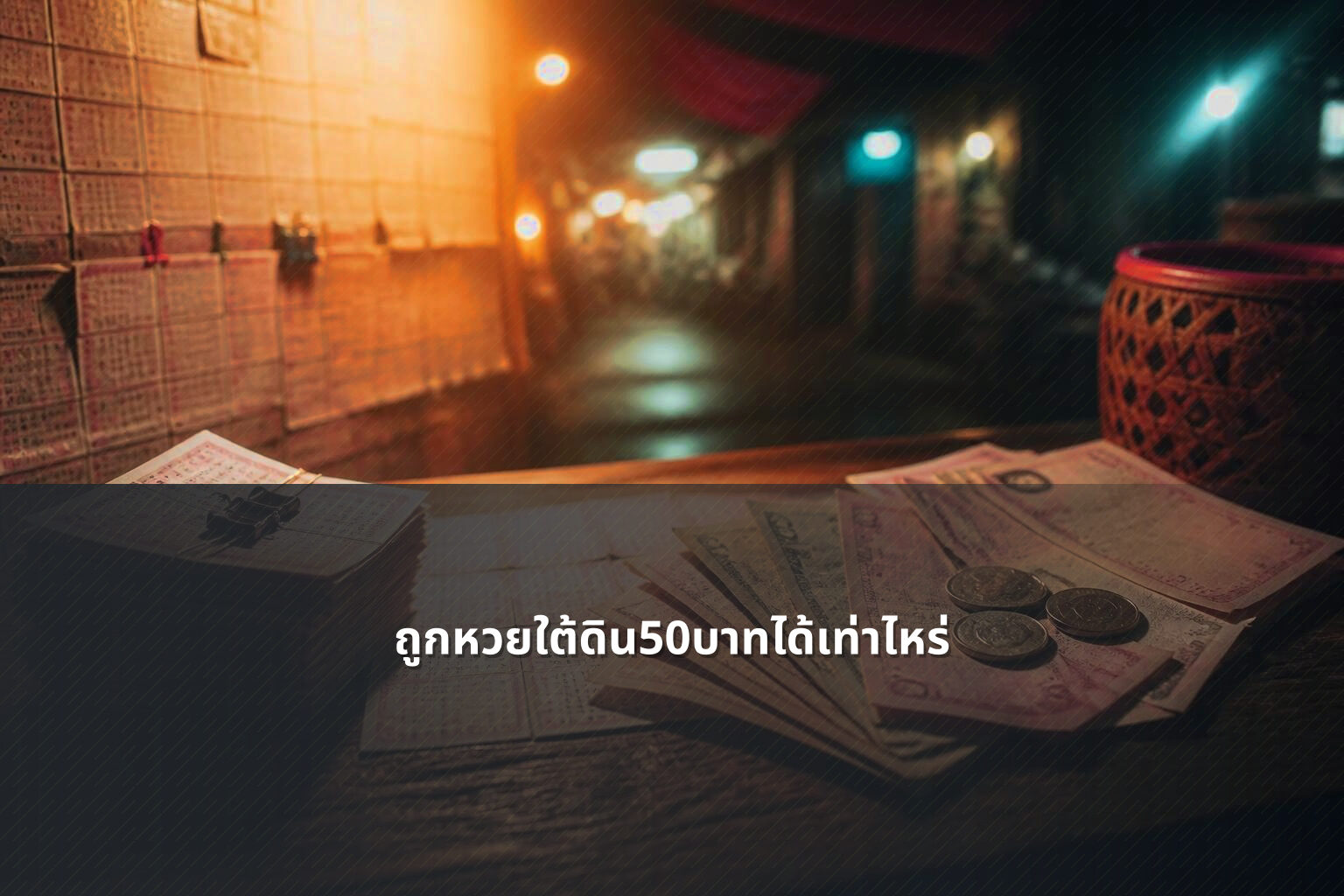 ถูกหวยใต้ดิน50บาทได้เท่าไหร่ - หวยใต้ดิน