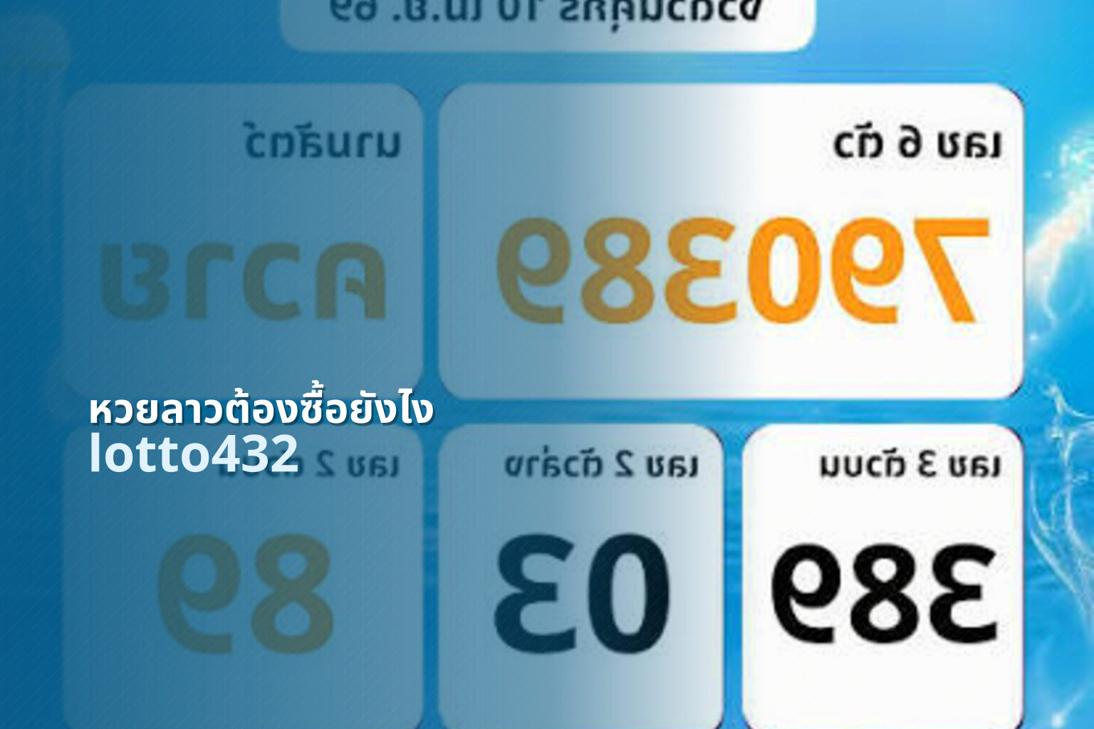 หวยลาวต้องซื้อยังไง - lottery purchasing