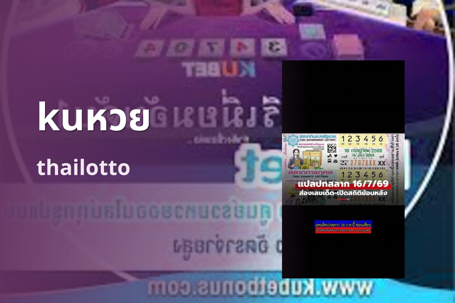kuหวย - lottery service