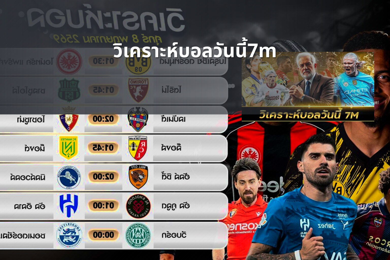 วิเคราะห์บอลวันนี้7m - sports analysis