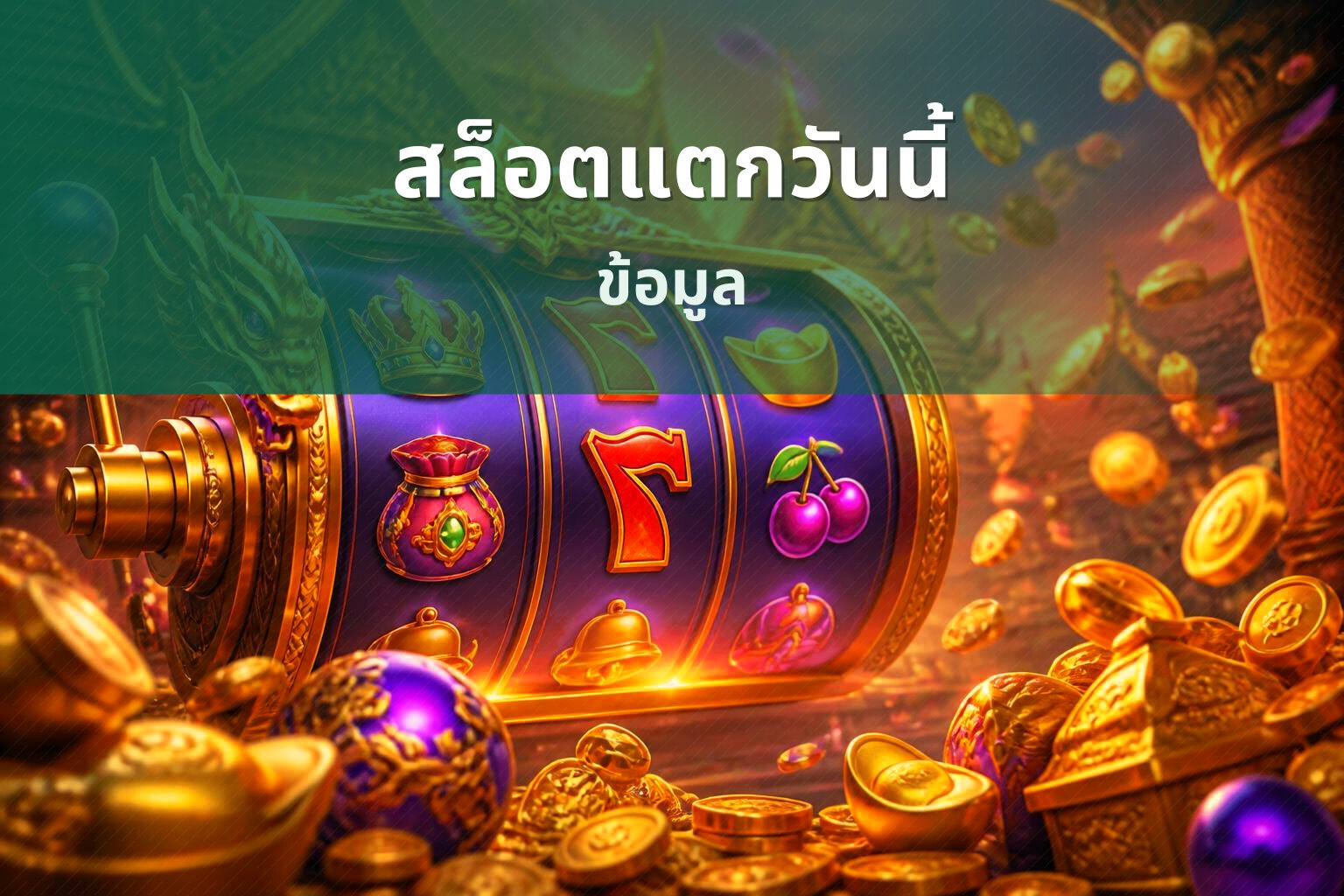 สล็อตแตกวันนี้ ข้อมูล