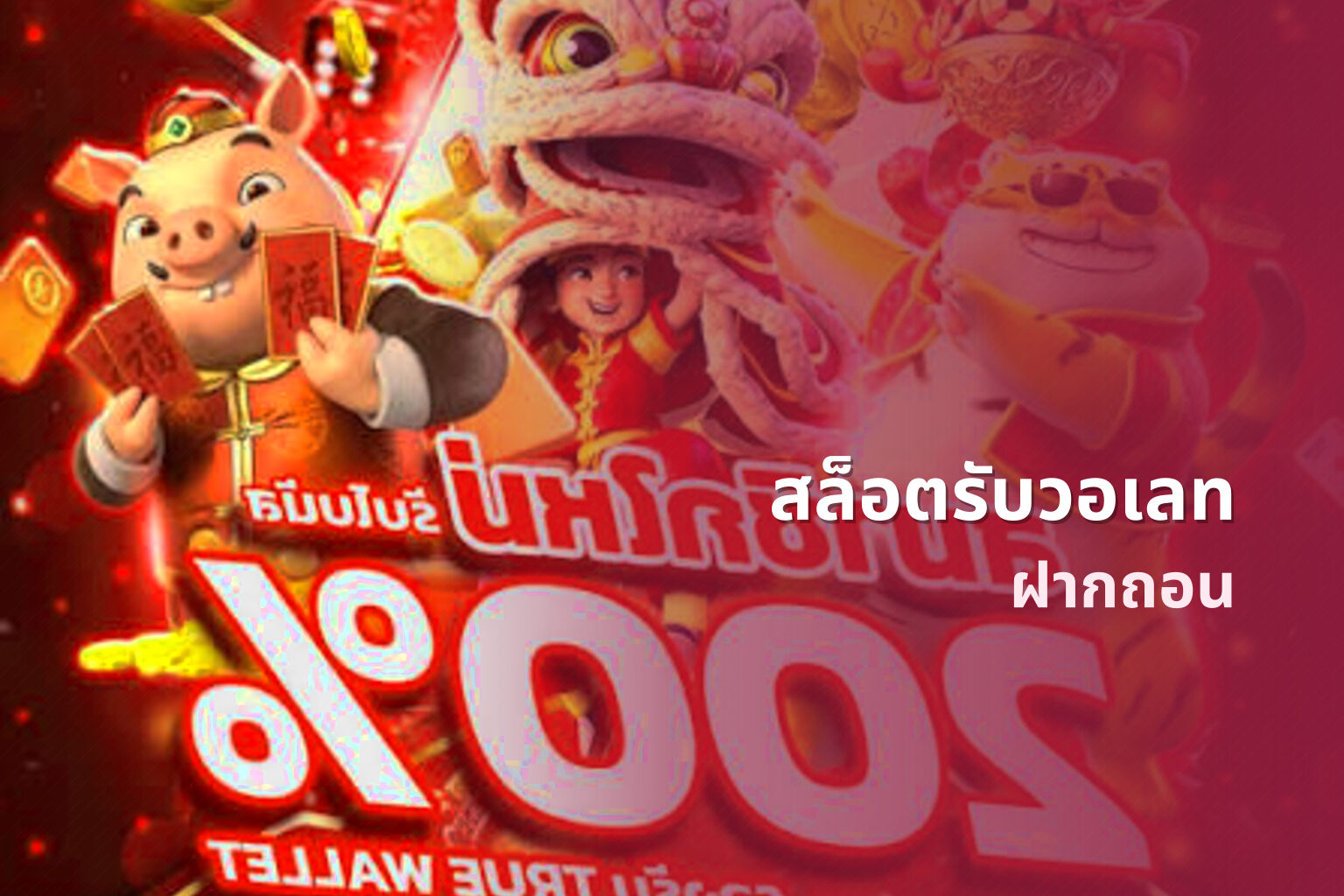 สล็อตรับวอเลท ฝากถอน