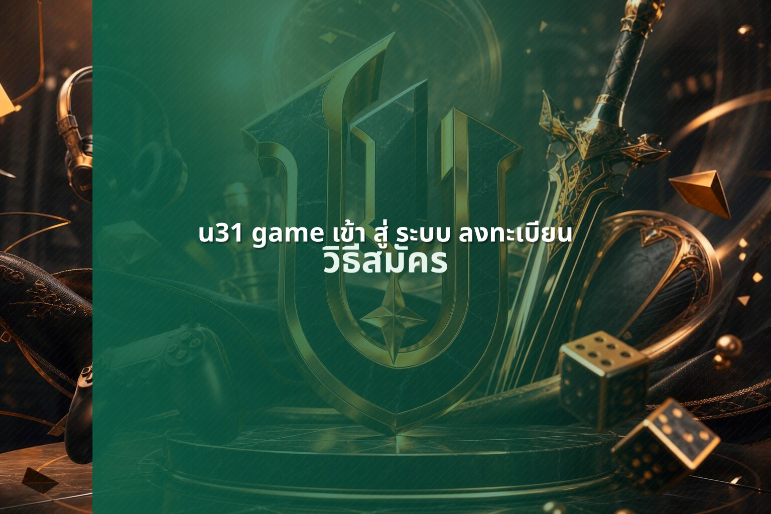 u31 game เข้า สู่ ระบบ ลงทะเบียน วิธีสมัคร