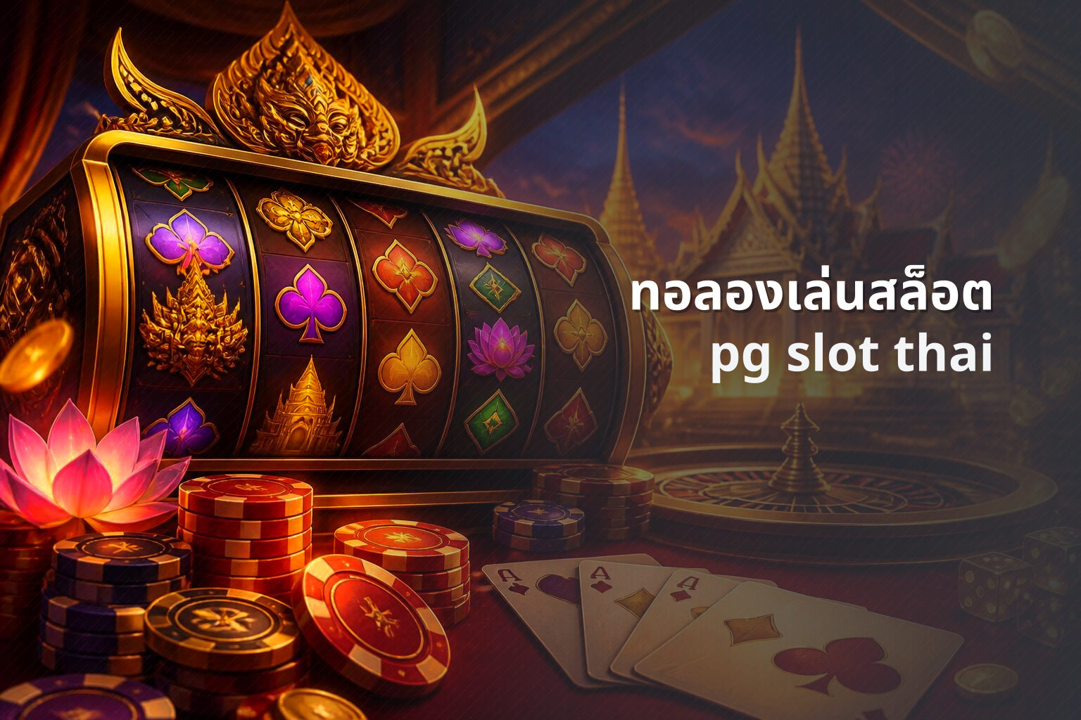ทอลองเล่นสล็อต pg slot thai