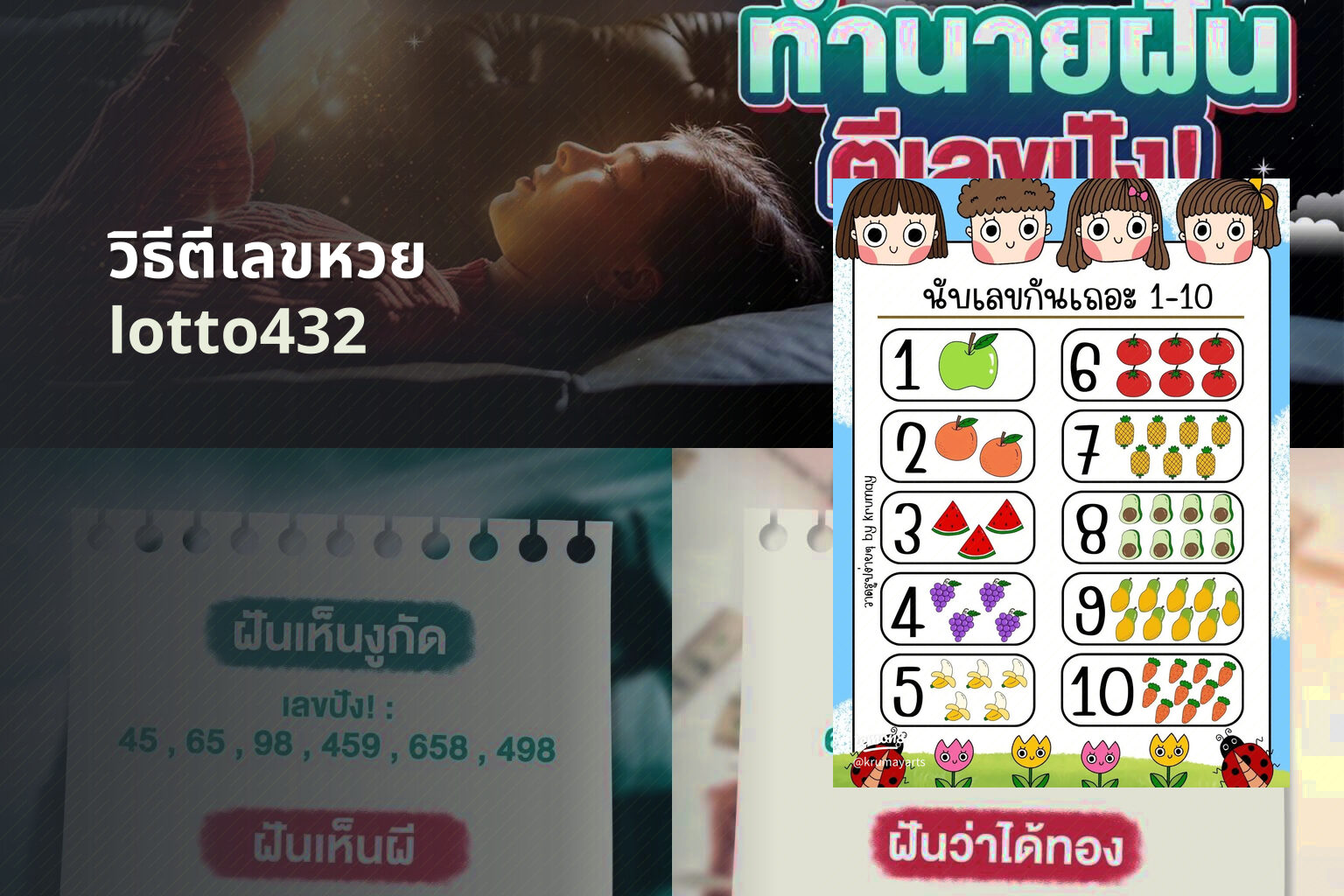 วิธีตีเลขหวย lotto432