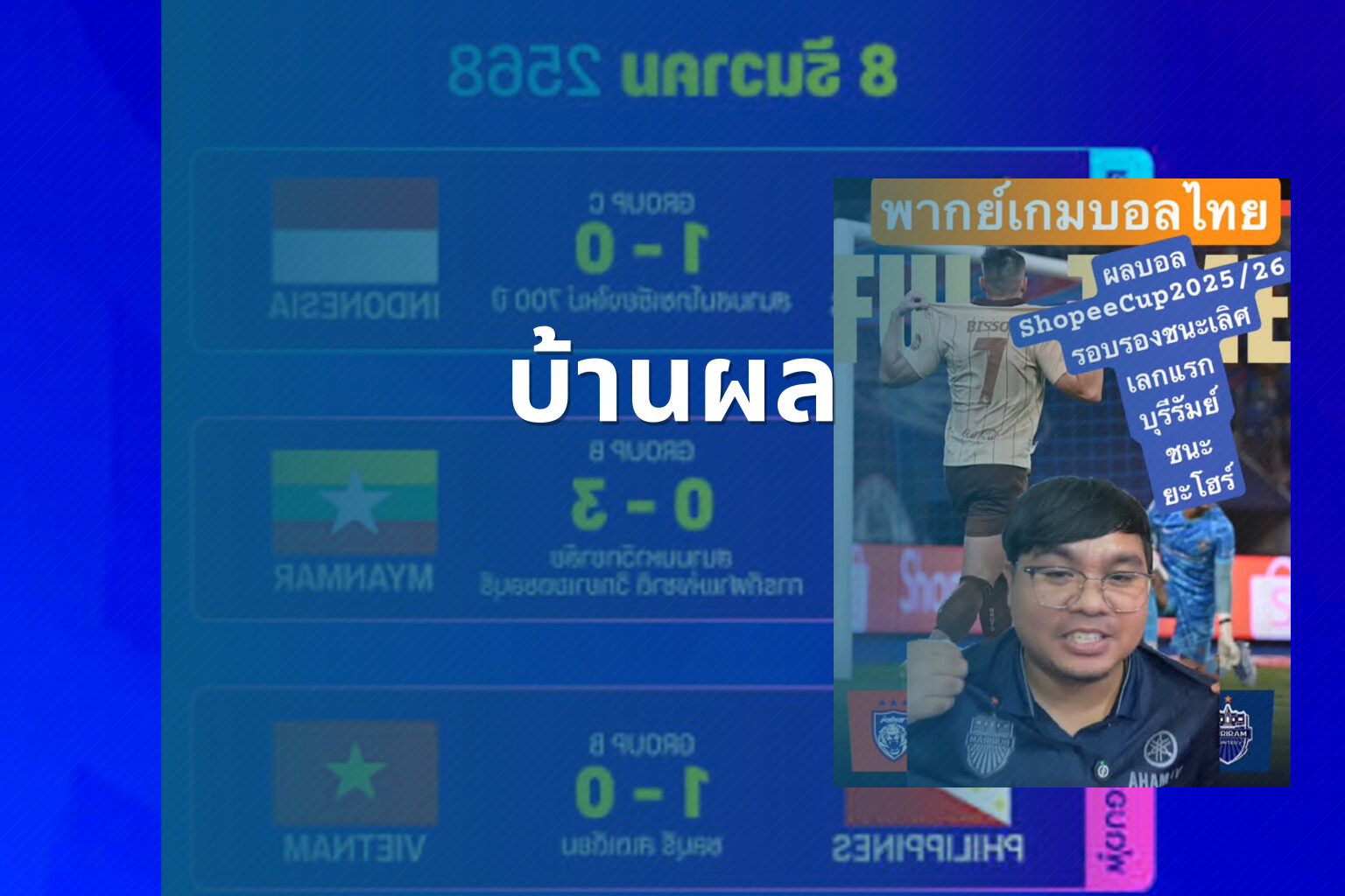 บ้านผล - football results
