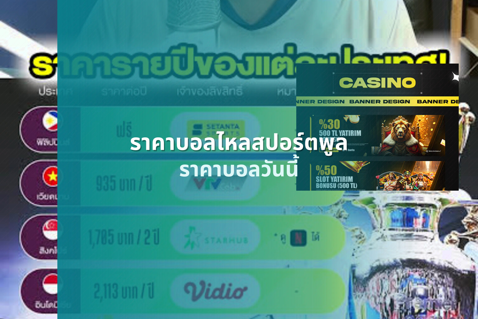 ราคาบอลไหลสปอร์ตพูล ราคาบอลวันนี้