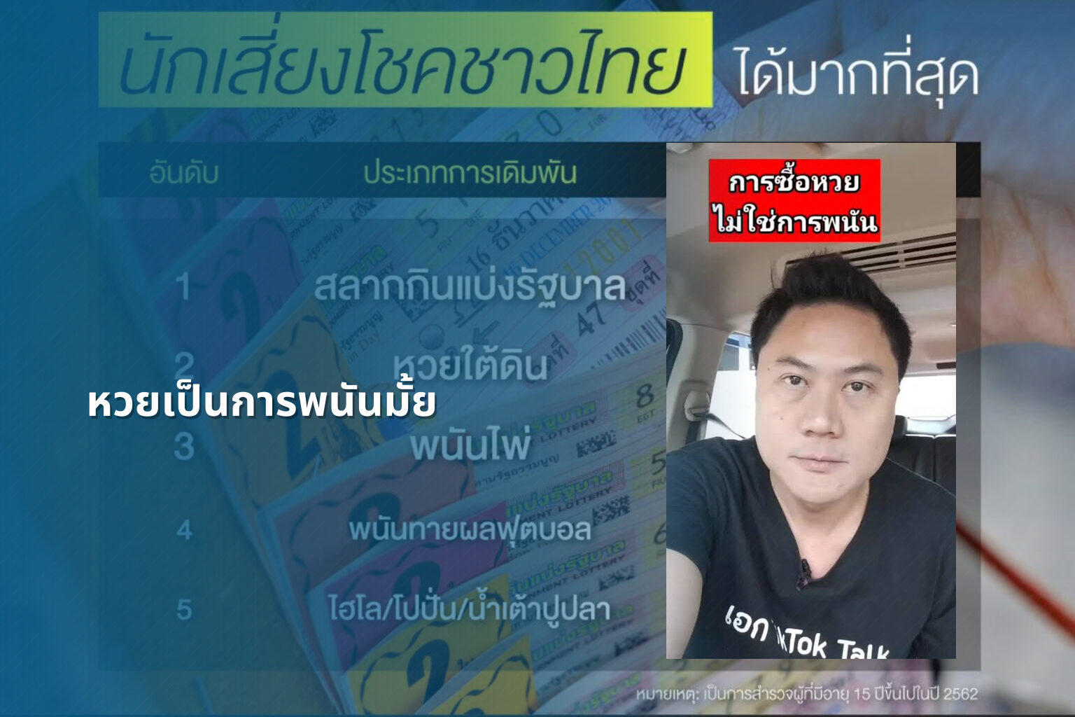 หวยเป็นการพนันมั้ย - lottery as gambling