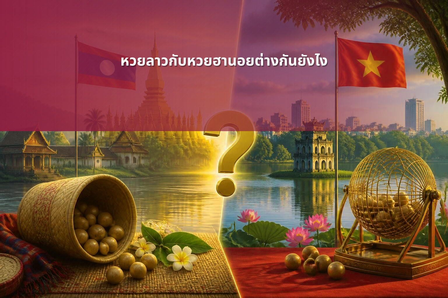 หวยลาวกับหวยฮานอยต่างกันยังไง - หวยลาว