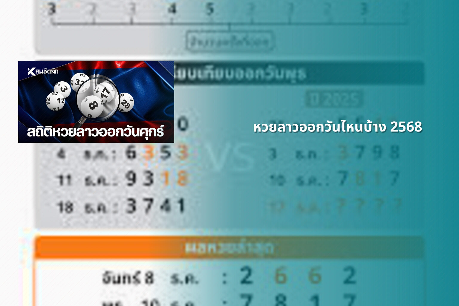 หวยลาวออกวันไหนบ้าง 2568 - lottery schedule