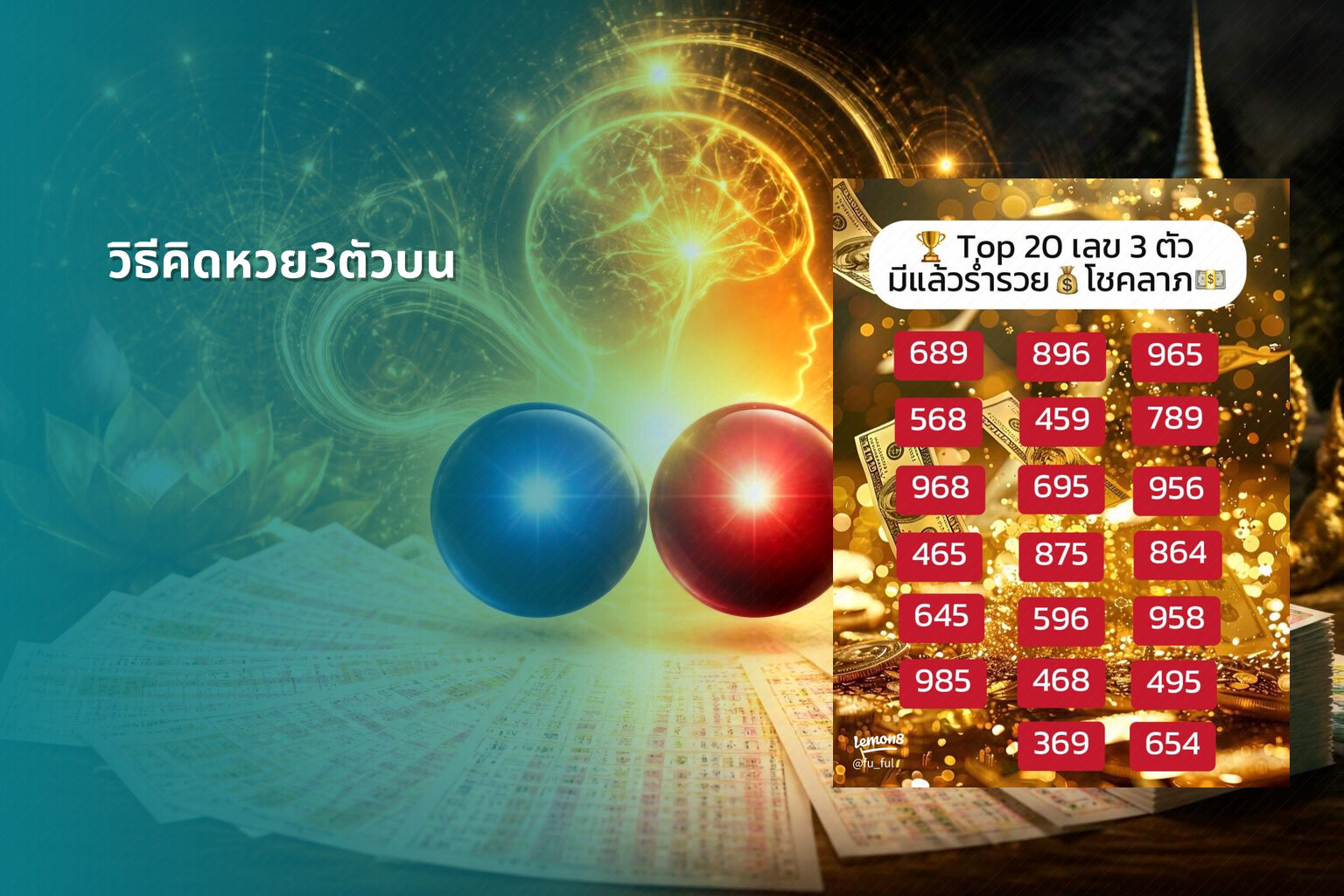 วิธีคิดหวย3ตัวบน - หวย