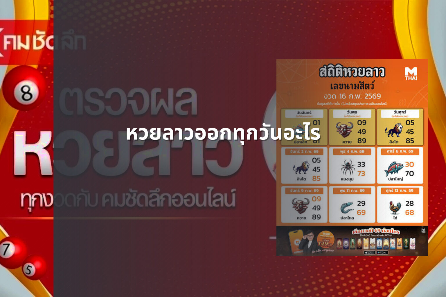 หวยลาวออกทุกวันอะไร - หวยลาว