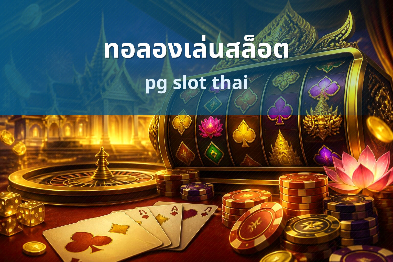 ทอลองเล่นสล็อต pg slot thai